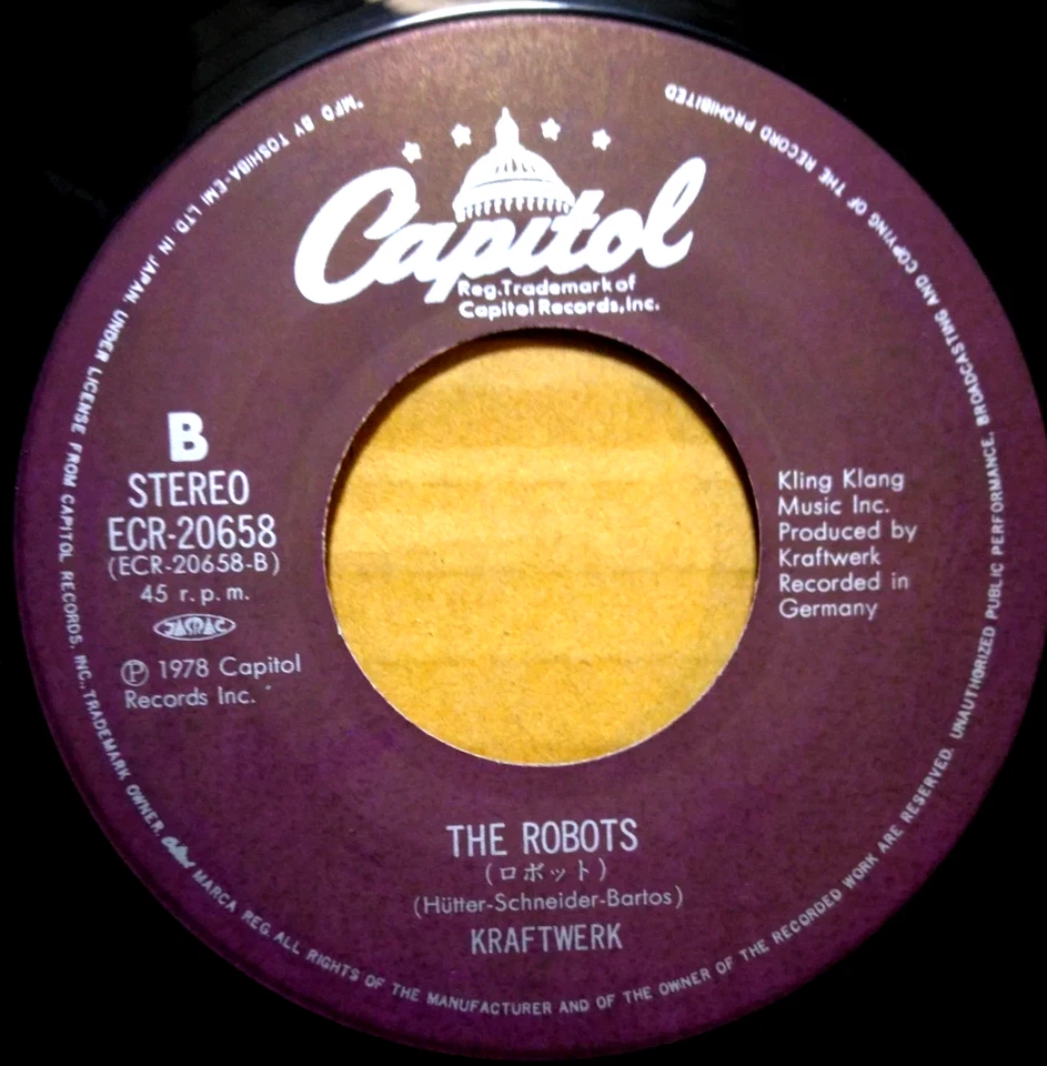 KRAFTWERK "Showroom Dummies" 1977 Japan only 7" w/ps/lyrics SYNTHPOP - Image 3 of 4