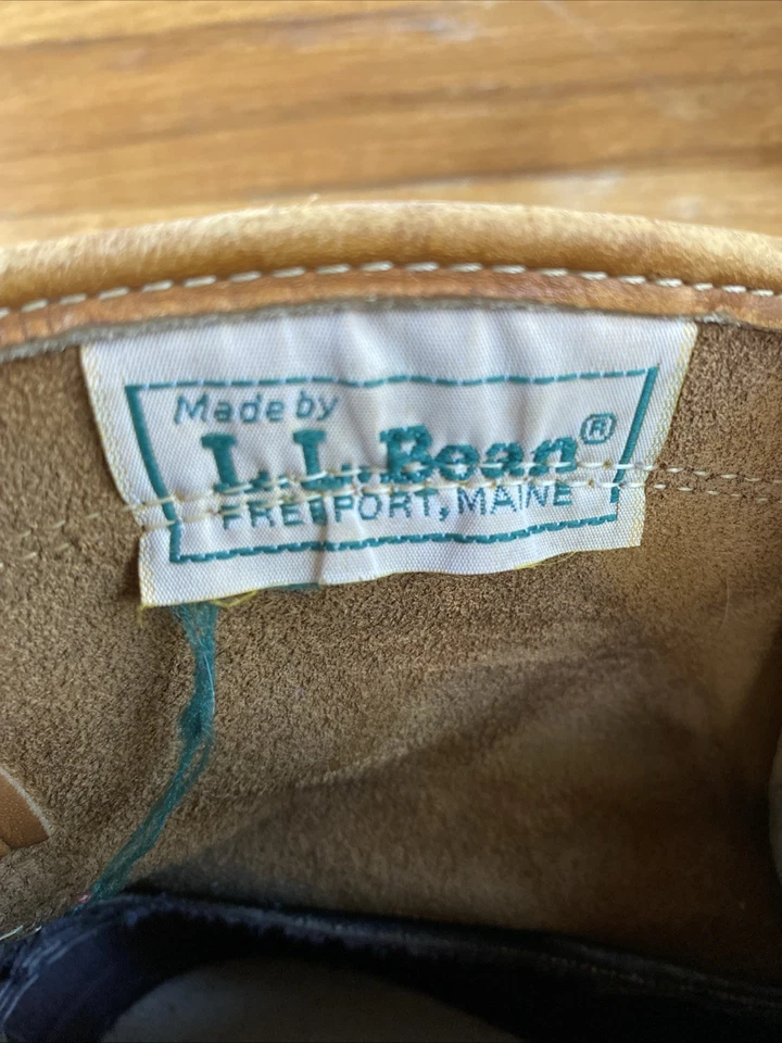 Vintage L.L. Bean Original Maine Zapato de Caza Botas Mujer Talla 9 Hecho en EE. UU. Azul Foto 2 de 4