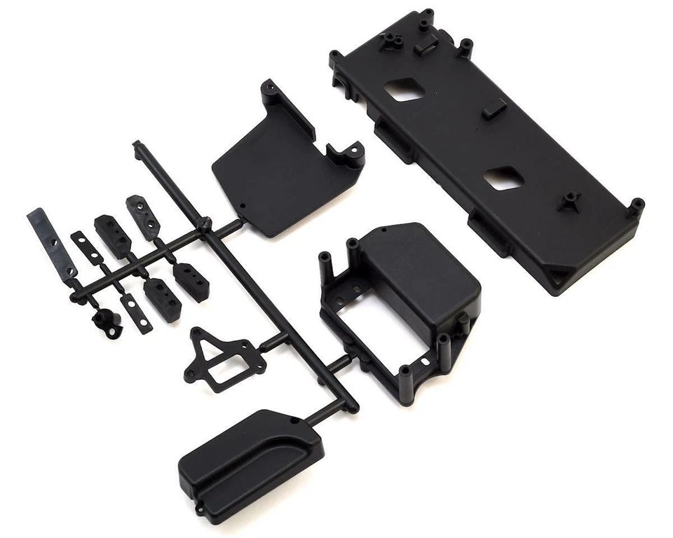 E2323 Mugen Box Radio e Porta Batteria per MBX8 ECO