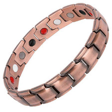 Healing Healthy Copper Magnetic Bracelet for Men Arthritis Pain Relief Bio-Energ