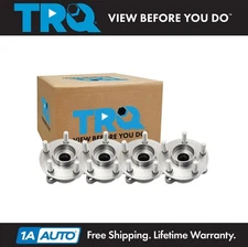 TRQ Wheel Hub Bearings Assembly Set Front & Rear Fits Ford Lincoln