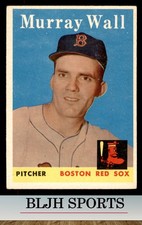 1958 Topps #410 Murray Wall Boston Red Sox (D) (see pics)