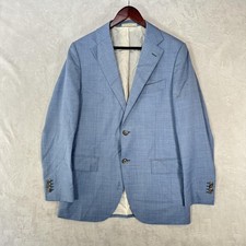 Suitsupply Blazer Men 50 Blue Angelico Wool Lazio Single Breast Slim Sport Coat