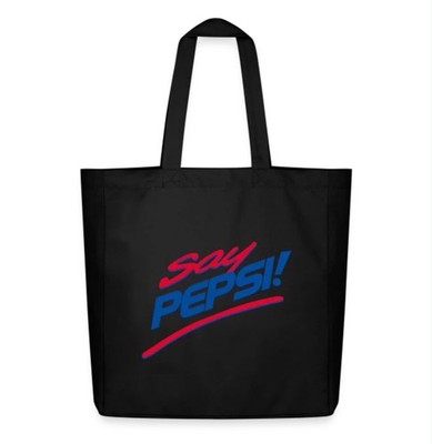 Pepsi Einkaufstasche - Say Pepsi - Beutel Tüte Bag - Stofftasche NEU Schwarz