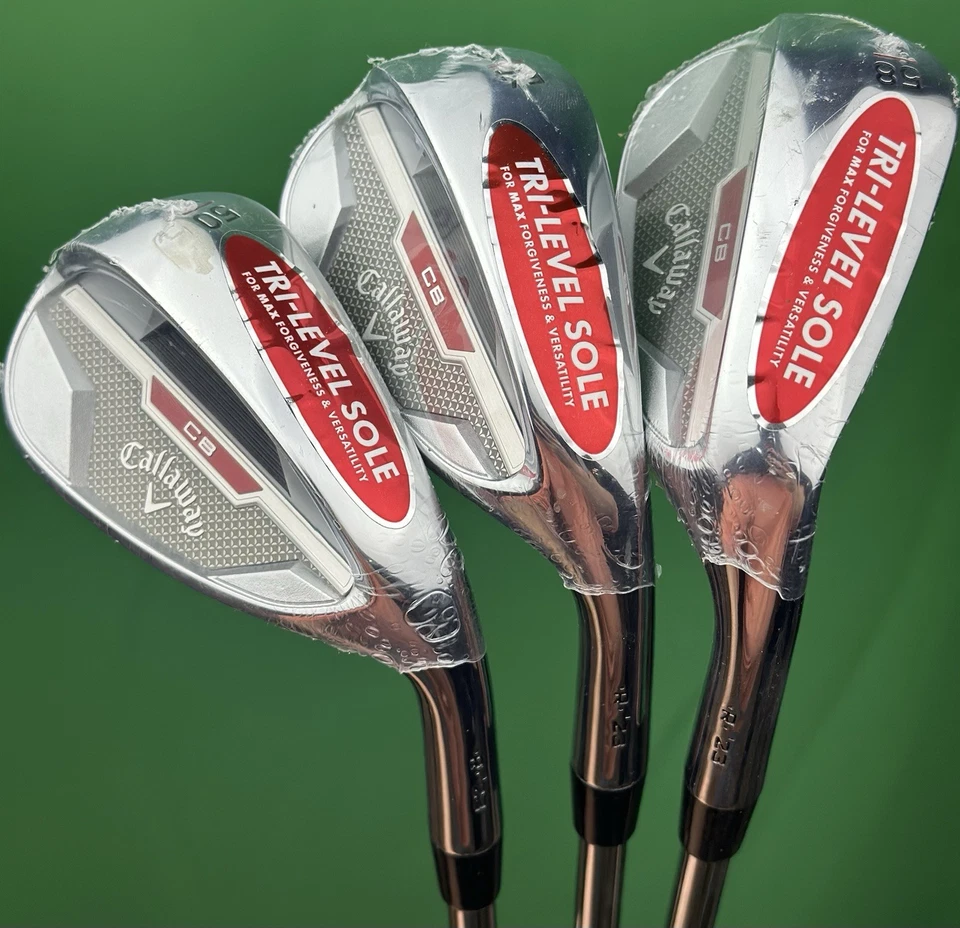 Callaway CB Wedge Set 50-12, 54-14, 58-12 GW SW LW Steel Right Hand NEW! - Image 2 of 4