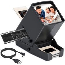 LED Dia-Viewer Negativ Betrachter tragbar 3X Vergr&ouml;&szlig;erung USB 35mm Film Scanner