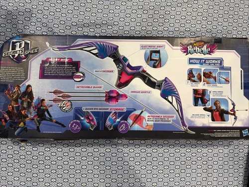 Top Agent Text NERF Rebelle Secrets & Spies Agent Bow Purple NEW Unopened Hasbro 2014 ...