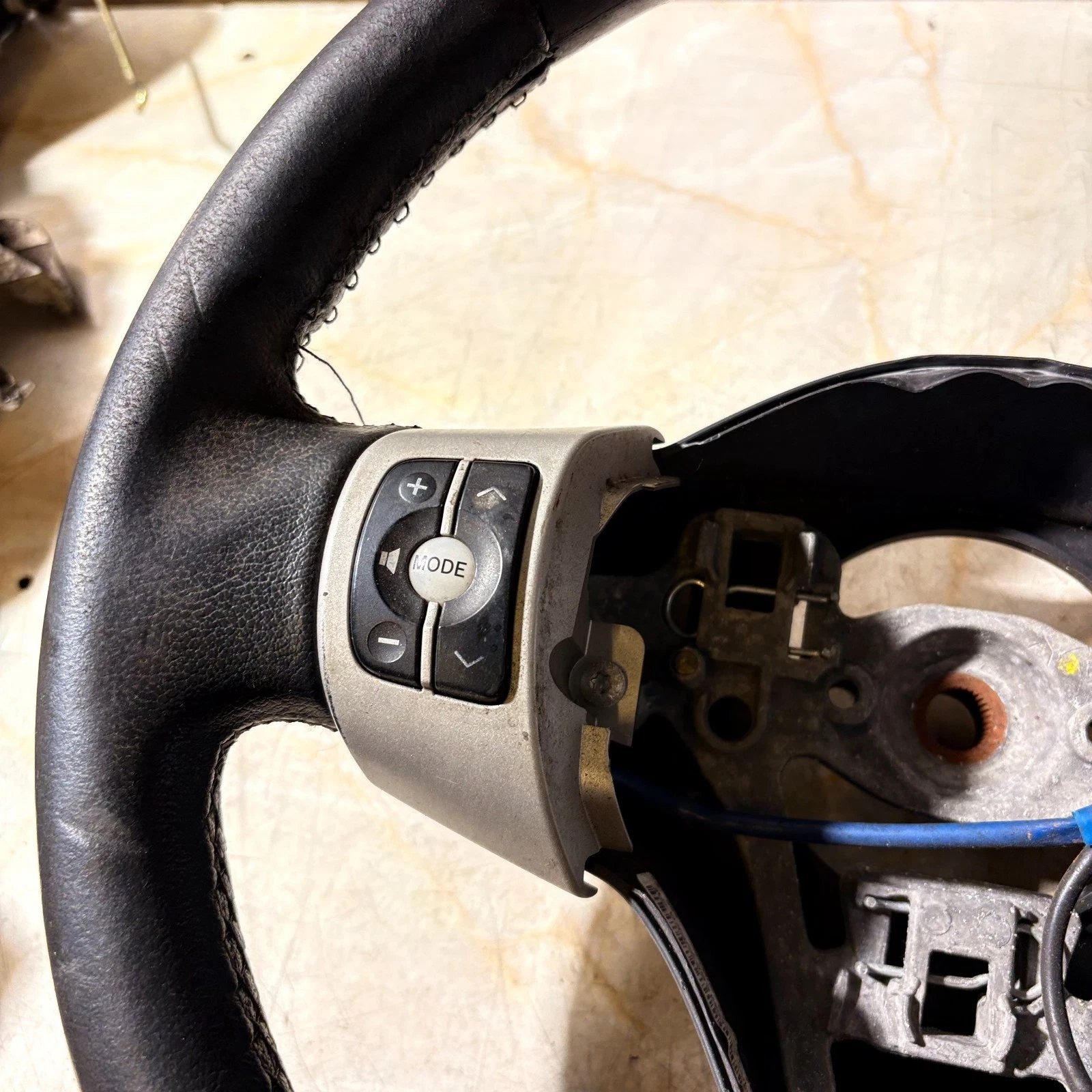 Actual Toyota Yaris steering wheel audio controls