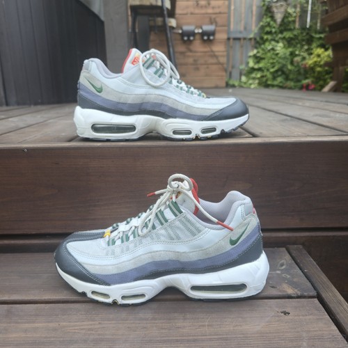 Nike Air Max 95 Prep School Pure Platinum Gorge Green Size UK 7.5 US 8.5 EU 42