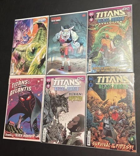 Titans Beast World Event Evolution Tour DC Comics (Lot of 6 Books) 2023