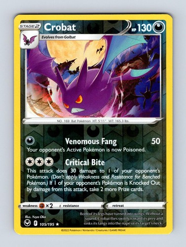 Crobat 105 - SWSH12: Silver Tempest Pokemon 2022