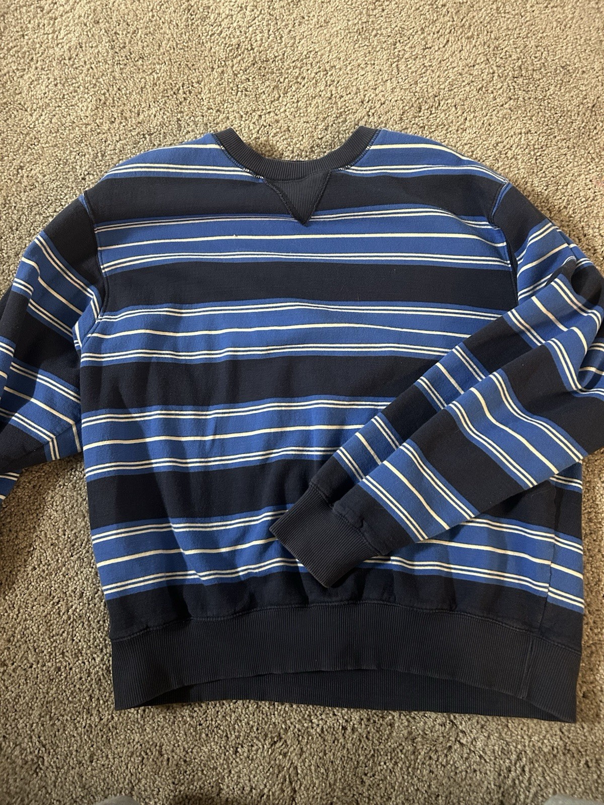 Urban Outfitters BDG Sweatshirt Striped Blue and White