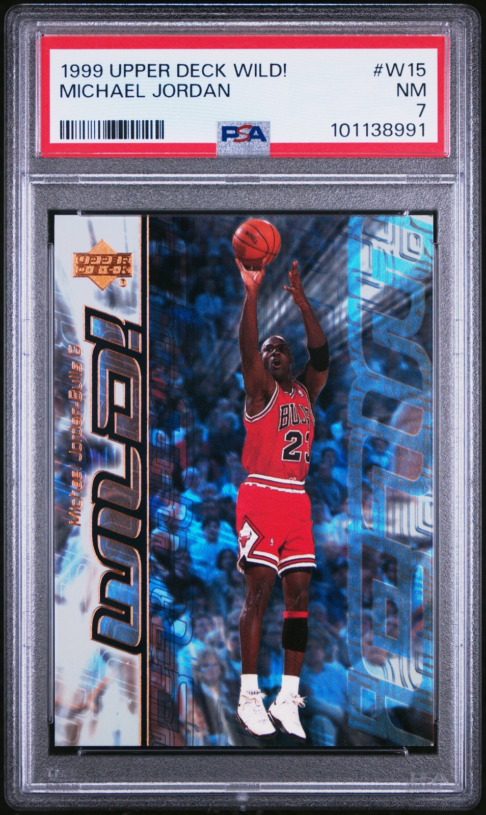 1999 Upper Deck Wild! #W15 Michael Jordan PSA 7