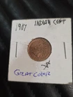 1907 indian head cent penny us coins