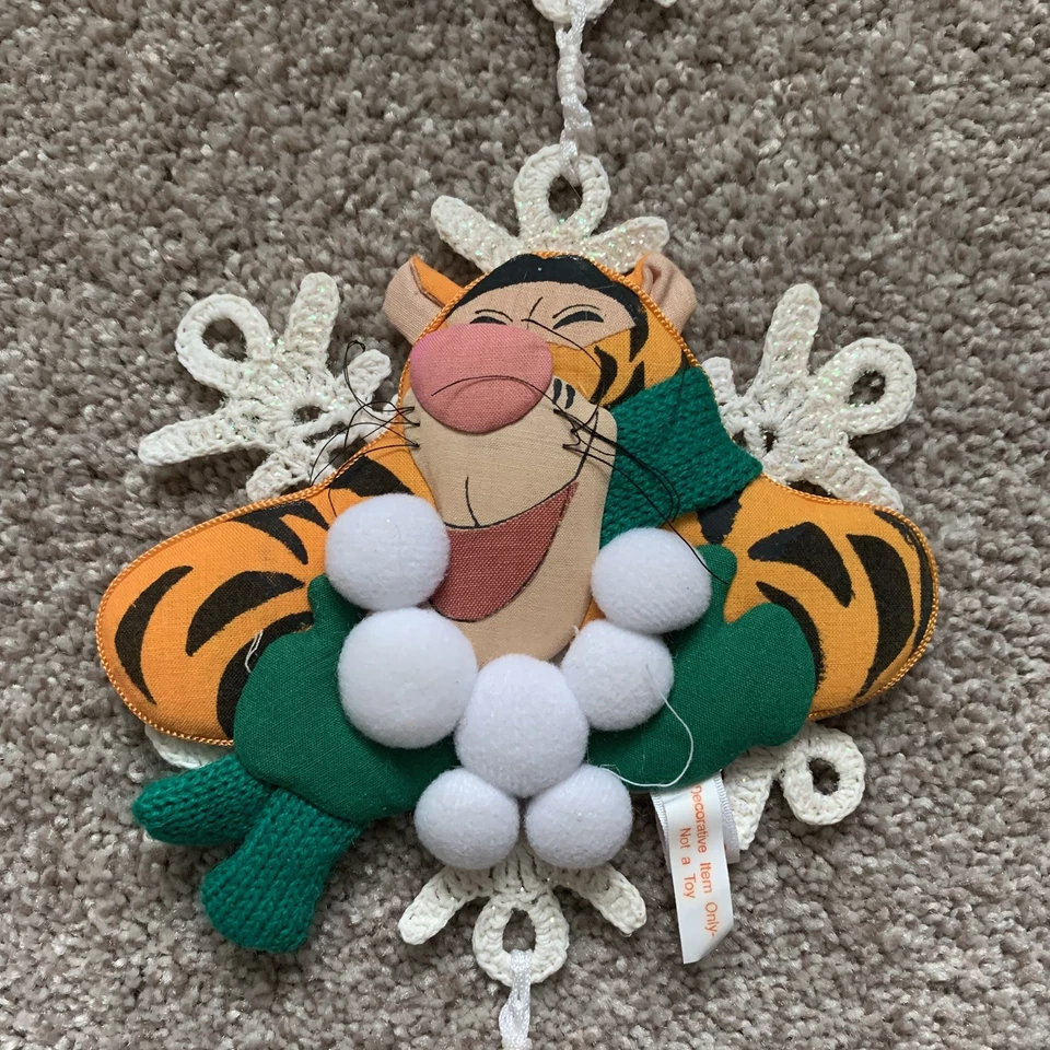 Новый с Ярлыками винтажный Disney вися снежинка Eeyore Tigger Винни-Пух праздник Doily - Изображение 4 из 4