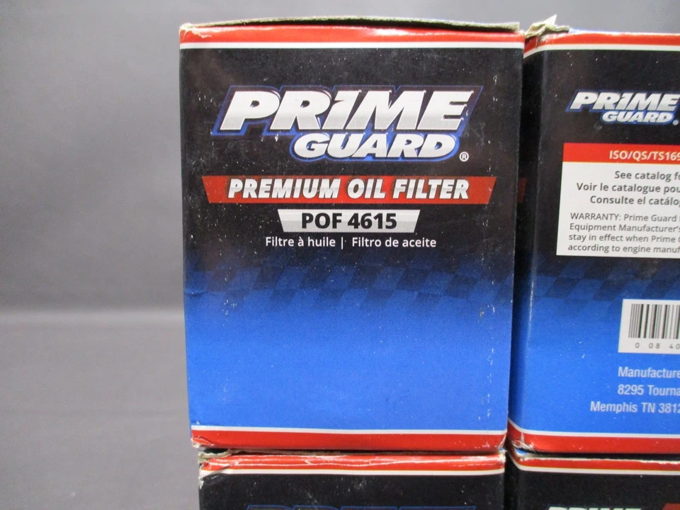 Pacote com 4 filtros de óleo de motor Prime Guard Premium POF4615 - Imagem 4 de 4