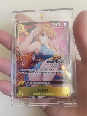 One Piece Card Chinese Nami OP06-101 Parallel Championship 25-26Regionals Season