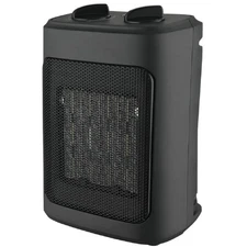 Mainstays 1500W Ceramic Fan-Forced Electric Space Heater Black Open Box