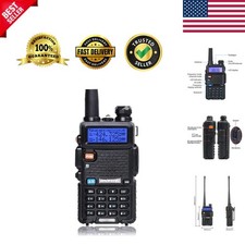 Baofeng UV-5R Walkie Talkie - 128 Channel Dual Band Radio with Emergency Alert