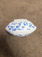 2025-26 WEST VIRGINIA MOUNTAINEERS TEAM SIGNED AUTOGRAPHED FOOTBALL WVU RICH ROD