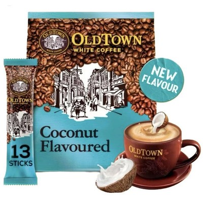 OLDTOWN White Coffee 3in1 Coconut Flavoured 13 sticks FREE SHIPPING