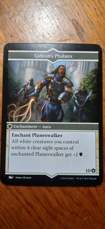 MTG: Arena of the Planeswalker  Replacement Spell Card - Gideon's Phalanx