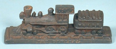 1950s The General Train Paperweight Steam Locomotive Buster Keaton Cast Iron