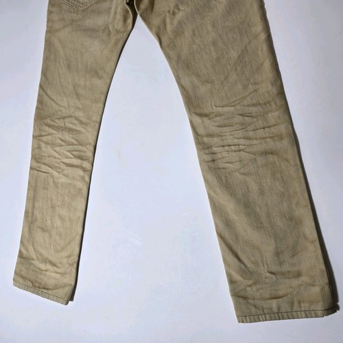 Pantalones de mezclilla Diesel Industry Thavar para hombre 30x28 tostados ajustados grunge desgastados - Imagen 18 de 20