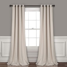 Lush Decor Wheat Insulated Grommet Blackout Curtains 52x108 Pack of 2