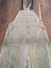 Carhartt FR Flame Resistant Bib Overalls Men's 36x36 Brown 1027061 CAT 2