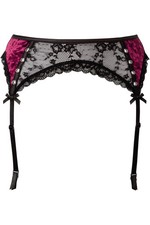 KILLSTAR Mercy Lace Garter Belt In Red