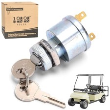 Golf Cart Starter Ignition Key Switch for EZGO Electric Golf Cart 17421G1, 2