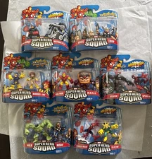 Marvel Super Hero Squad Captain America Thor Cyclops Venom Spider Man Iron Hulk