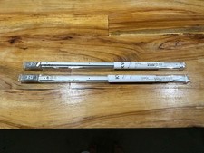 IKEA KVARTAL 60 cm Top And Bottom Rail Silver 300.793.70 23 5/8 Lot Of 2