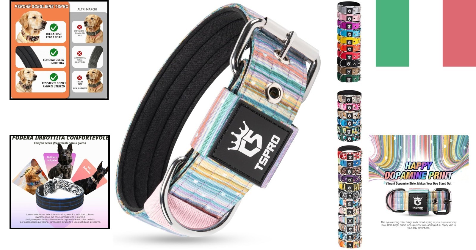 collare cane, collare tattico, collare regolabile, accessori per cani, collar... foto 2