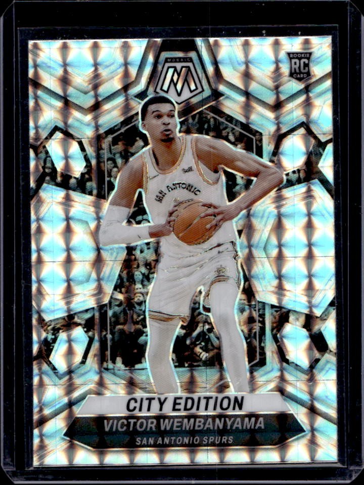 2023-24 Mosaic Victor Wembanyama RC Mosaic Prizm City Edition #282 Spurs