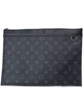 Louis Vuitton Monogram Eclipse Black Pochette Discovery Clutch Bag