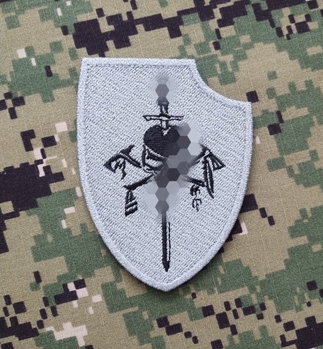 NSWDG DevGru Silver SQN Medium Emblem - 1 Embroidered, Reflective Patch