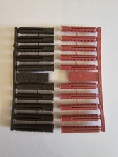 100 off MIXED 6&7MM RAWL-WALL PLUGS FOR SCREW FIXING IN WALL, BRICK & CONCRETE.