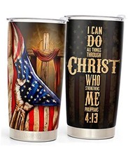 Christian gifts for men - Religious gifts for men - Gift for Man Men Flag Cross