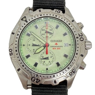 Citizen Promaster Chronograph wr200 5060-C50882 TA Taucheruhr Leucht Zifferblatt