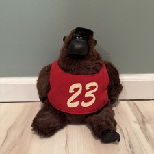 Vintage 90's Magogo Macarena Gorilla 23 Red Shirt Hat Plush 10" Working