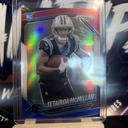 2025 Panini Prizm - Rookies Tetairoa McMillan #311 Red White & Blue Prizm (RC)