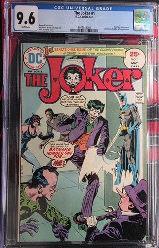 Joker #1 [1975] first solo series-- CGC graded 9.6 White Pages!