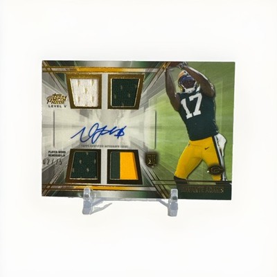 2014 Topps Prime Davante Adams Auto Relics Level 5 Rookie Patch /25 Packers