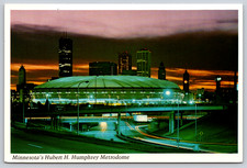 Postcard Minneapolis Minesota Hubert H Humphrey Metrodome
