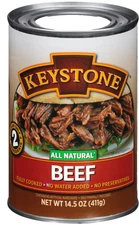 Keystone All Natural Beef, 14.5 oz Can.