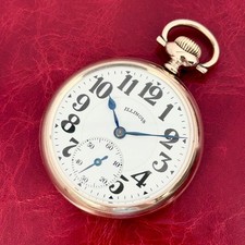 1922 Illinois 16s/21j Model 9 Bunn Special GF Pocket Watch Serviced
