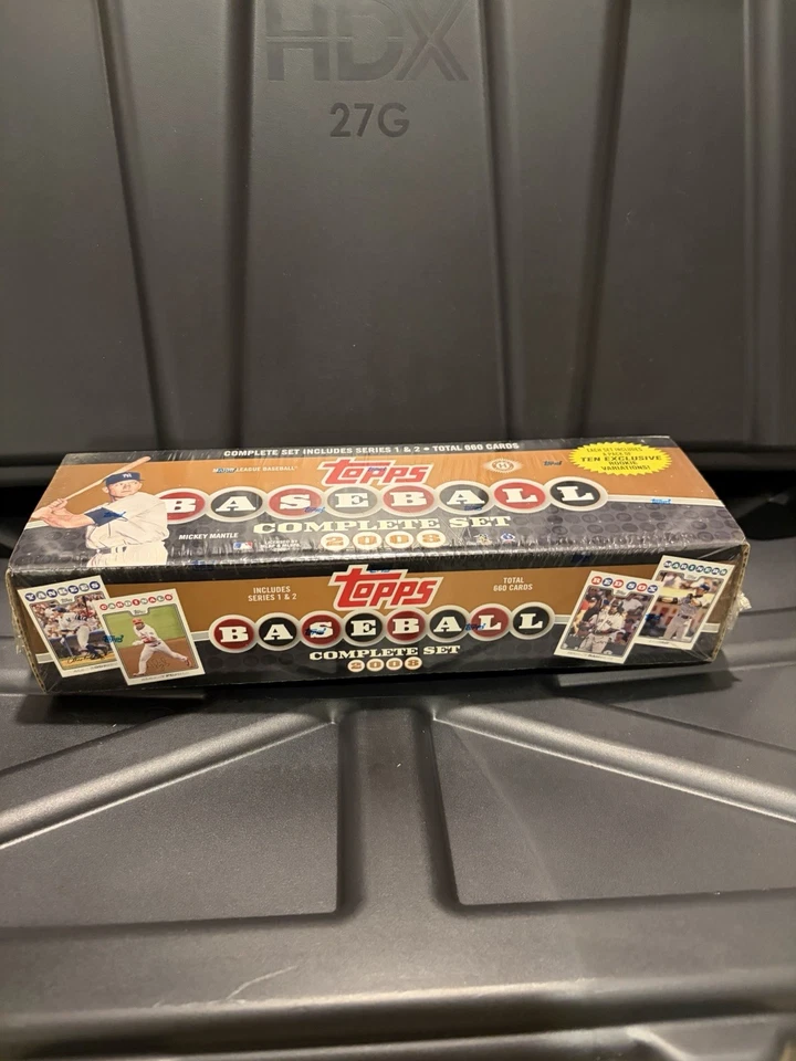 Juego completo de béisbol Topps 2008 sellado de fábrica con 10 tarjetas exclusivas de novato Foto 2 de 4