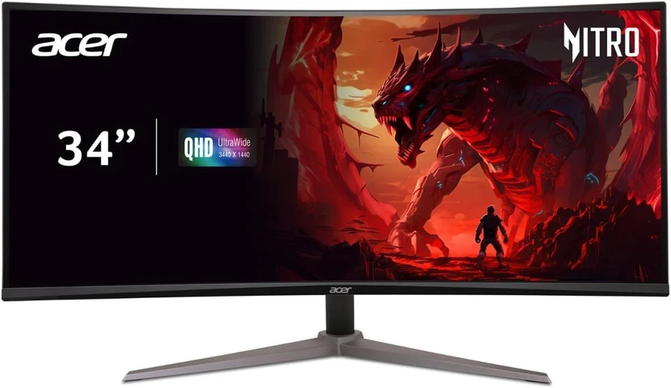 Acer Nitro ED340CUS3bmiipx 34" Curved Gaming UWQHD Monitor 3440x1440 1ms 180Hz - Bild 4 von 4